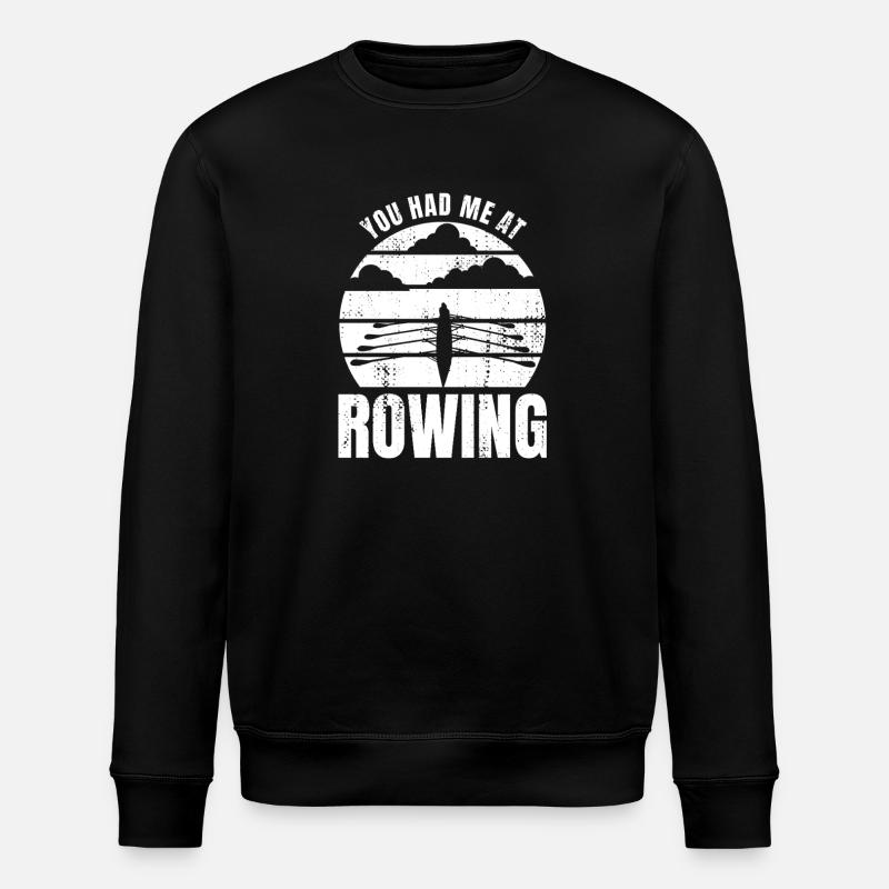 Rower's saying - Stanley/Stella ROLLER Unisex Organic Sweatshirt - black