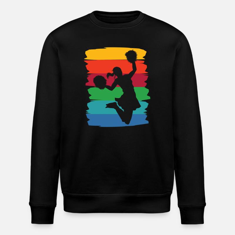 Cheerleader Cheer Mom Cheerleading - Stanley/Stella ROLLER Unisex Organic Sweatshirt - black