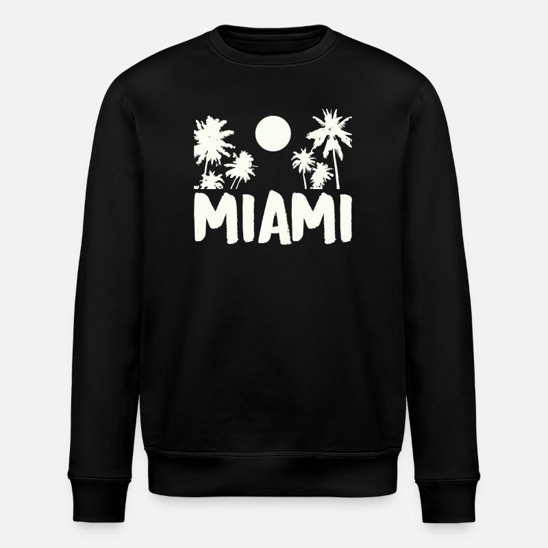 Palmiers de nuit de Miami - Sweat bio ROLLER Stanley/Stella Unisexe - noir