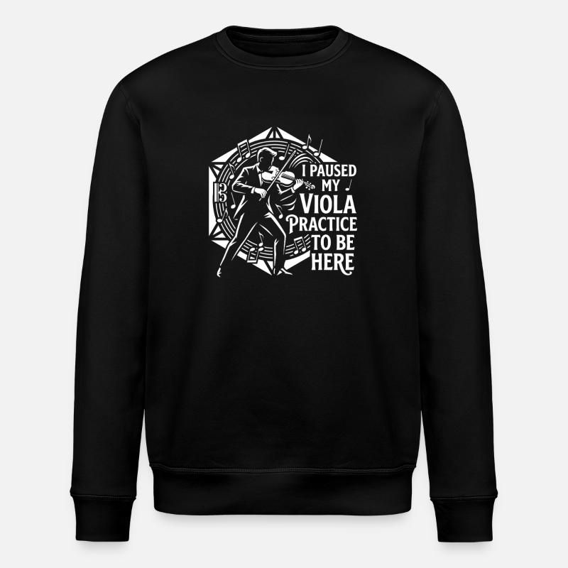 Bratsche Paused Viola Practice Musiker - Stanley/Stella Unisex Bio-Sweatshirt ROLLER - Schwarz