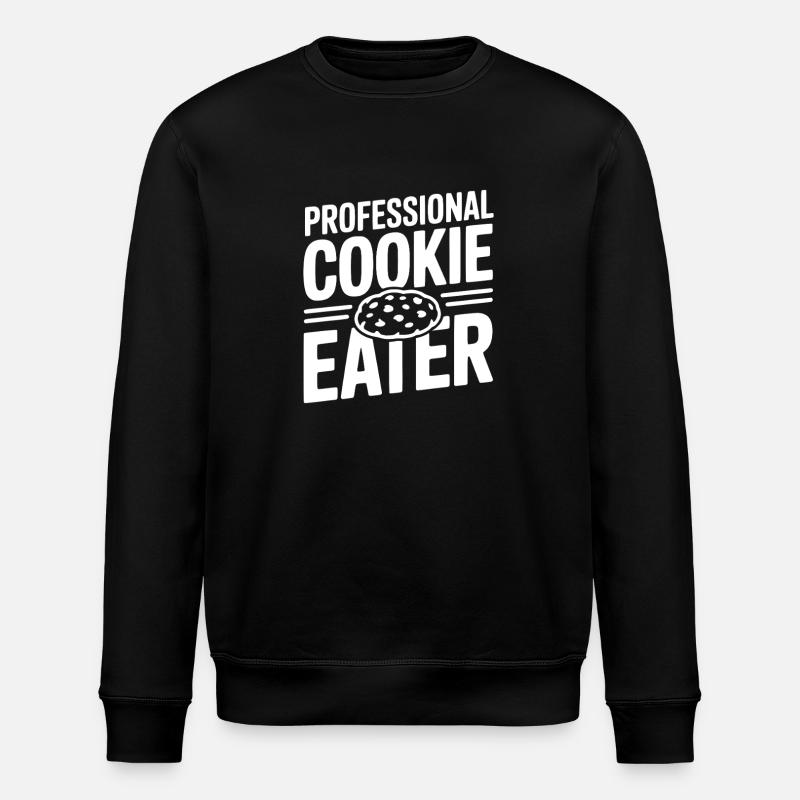 Professional Cookie Eater - Stanley/Stella ROLLER Unisex Organic Sweatshirt - black