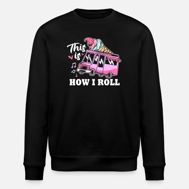 Eisdiele Eiswagen Eis Eiscreme - Sweat bio ROLLER Stanley/Stella Unisexe - noir