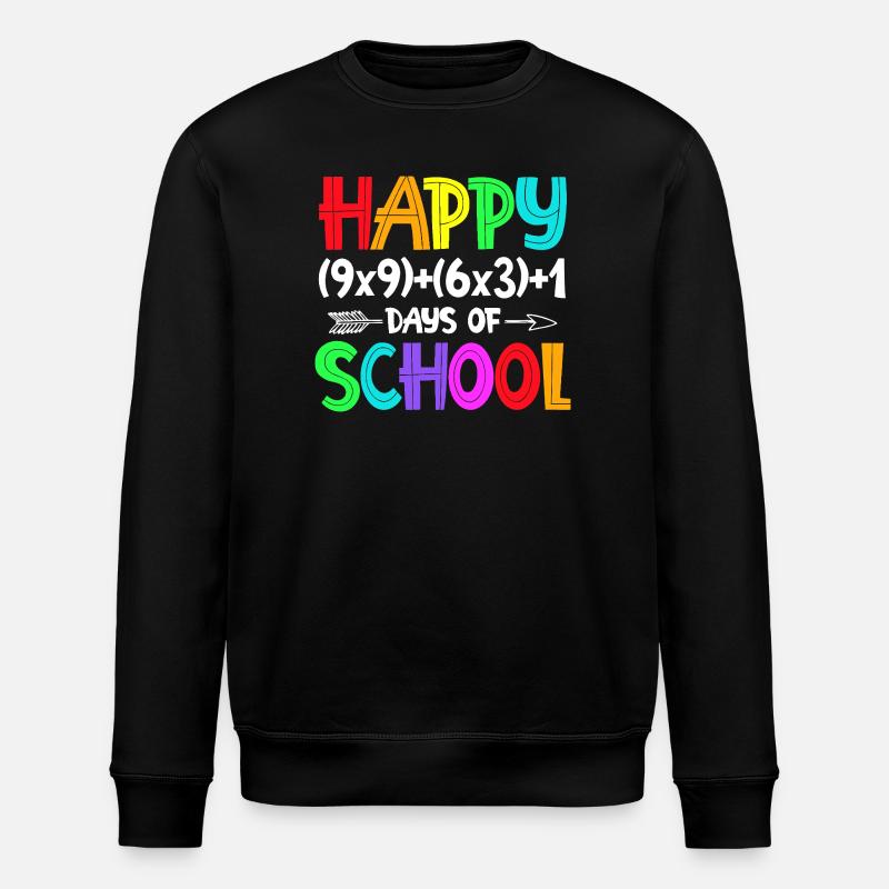 Rainbow Bonne rentrée scolaire - Sweat bio ROLLER Stanley/Stella Unisexe - noir