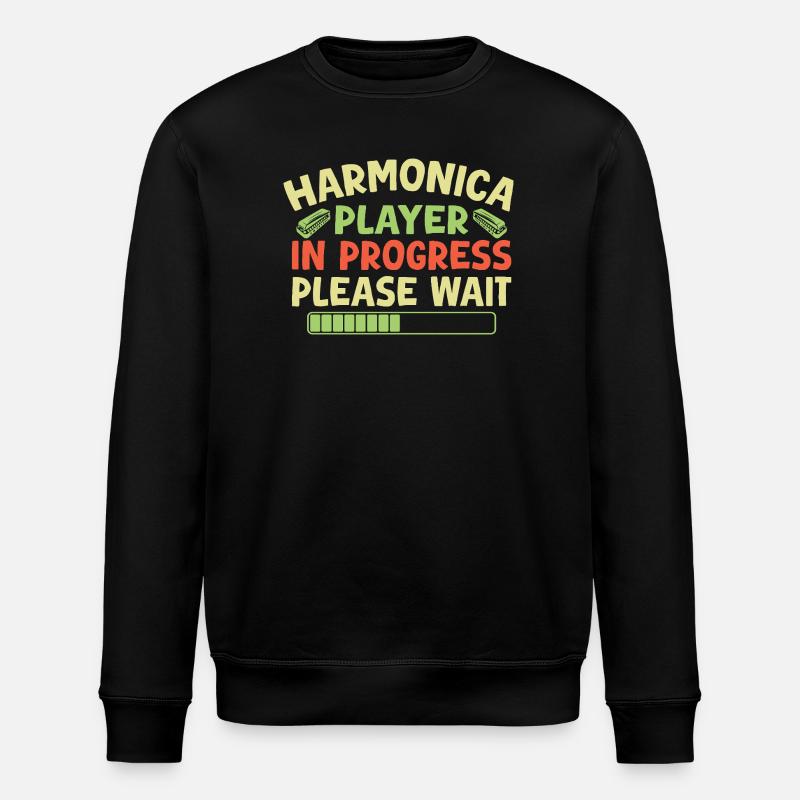 Harmonica Funny Harmonica en cours - Sweat bio ROLLER Stanley/Stella Unisexe - noir