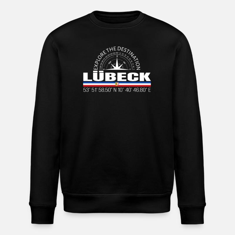 Lübeck - Stanley/Stella ROLLER Unisex Organic Sweatshirt - black