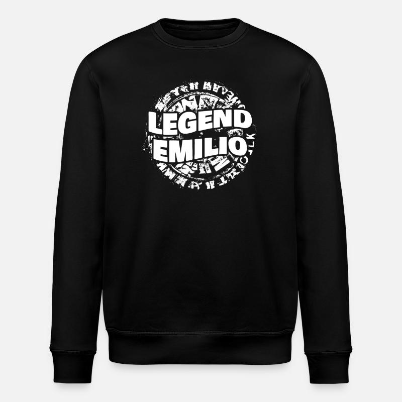 Emilio - Stanley/Stella Unisex Bio-Sweatshirt ROLLER - Schwarz