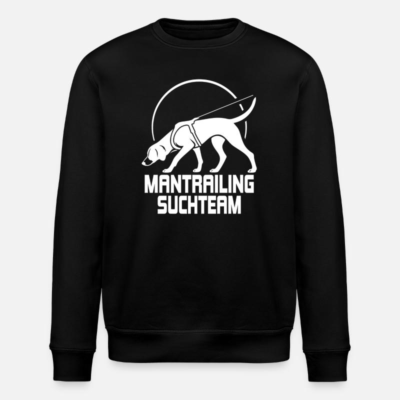 Foxhound Mantrailing Suchteam Hunde Hund - Stanley/Stella Unisex Bio-Sweatshirt ROLLER - Schwarz