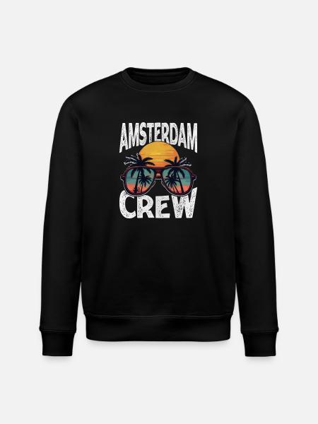 Amsterdam Crew - Stanley/Stella ROLLER Unisex Organic Sweatshirt - black