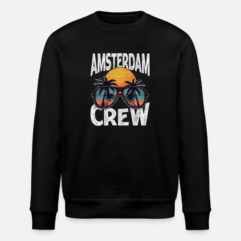 Amsterdam Crew - Stanley/Stella Unisex Bio-Sweatshirt ROLLER - Schwarz
