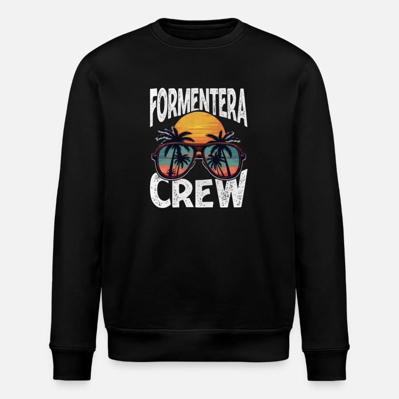 Formentera Crew - Stanley/Stella ROLLER Unisex Organic Sweatshirt - black