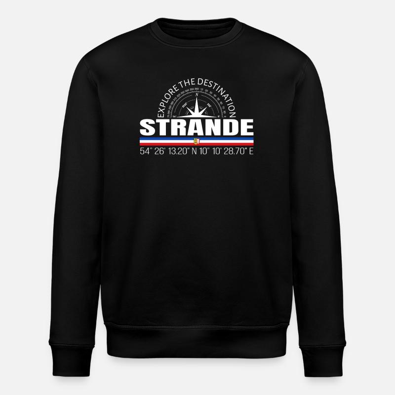 Plages - Sweat bio ROLLER Stanley/Stella Unisexe - noir
