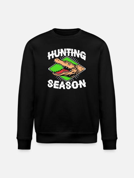 Crocodile Hunting - Stanley/Stella ROLLER Unisex Organic Sweatshirt - black