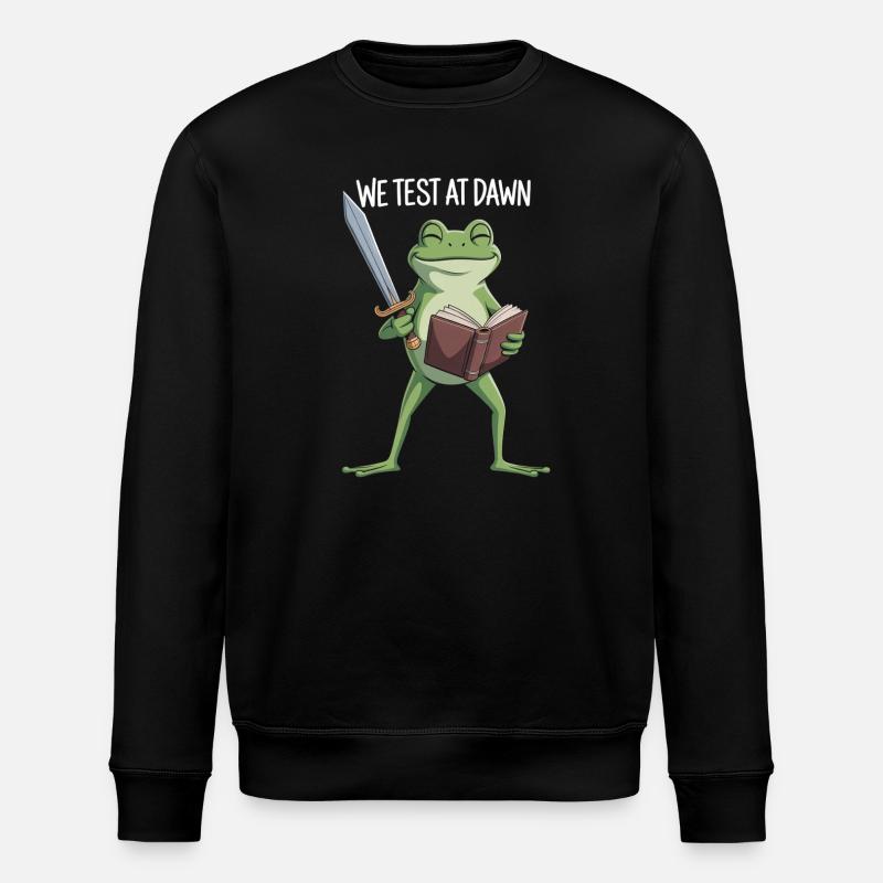 Dawn Test Frog - Stanley/Stella ROLLER Unisex Organic Sweatshirt - black