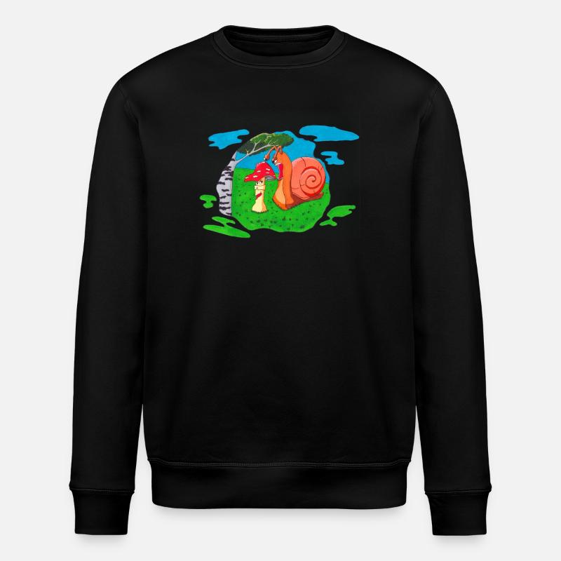 Pilz Vorderseite - Stanley/Stella Unisex Bio-Sweatshirt ROLLER - Schwarz