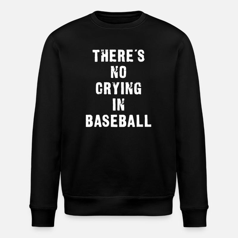 Baseball Motto Bold Tee - Stanley/Stella ROLLER Unisex Organic Sweatshirt - black