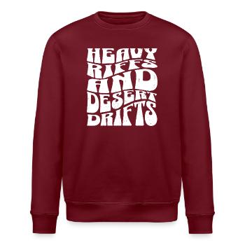 Schwere Riffs und Wüstendriften. - Stanley/Stella Unisex Bio-Sweatshirt ROLLER - Burgunderrot - Vorne - Nik (191cm)