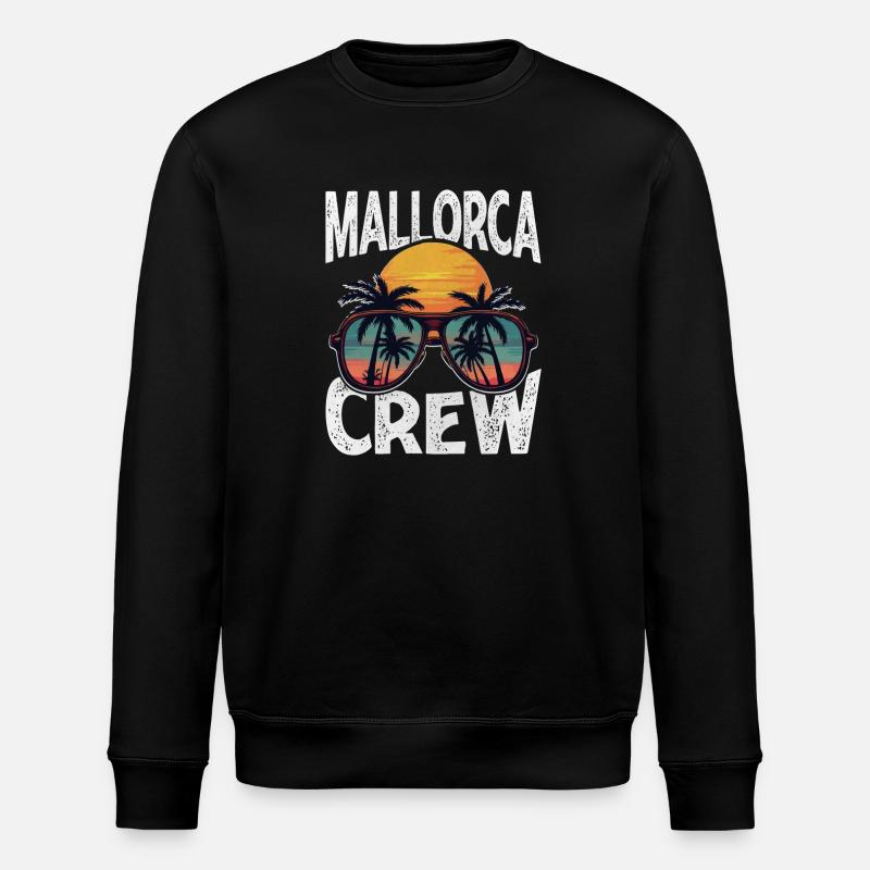 Mallorca Crew - Stanley/Stella Unisex Bio-Sweatshirt ROLLER - Schwarz