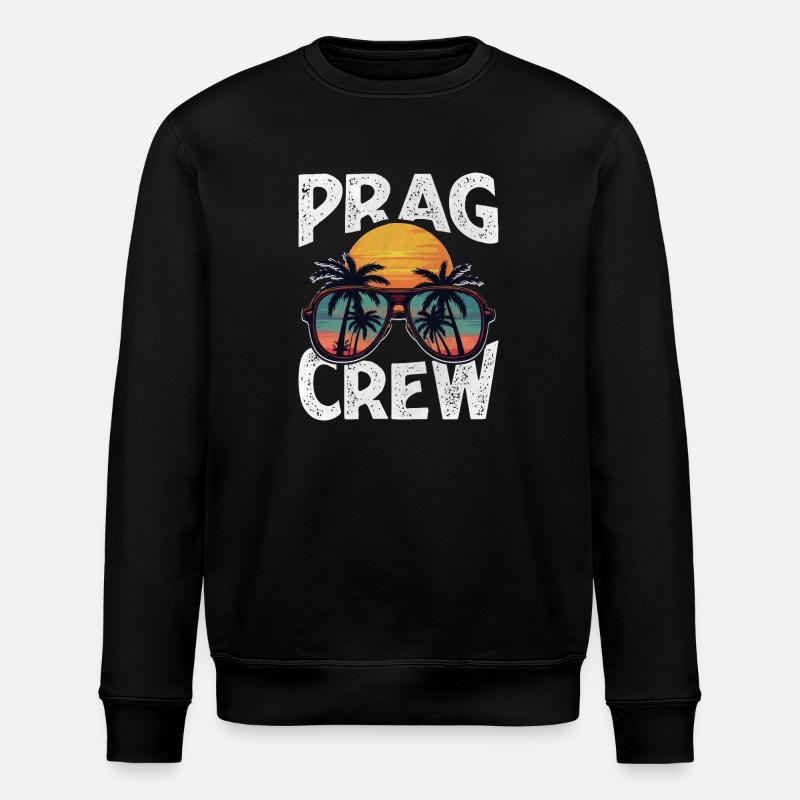 Prag Crew - Stanley/Stella Unisex Bio-Sweatshirt ROLLER - Schwarz