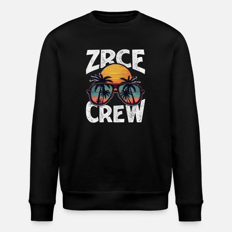 Zrce Party Crew - Stanley/Stella ROLLER Unisex Organic Sweatshirt - black