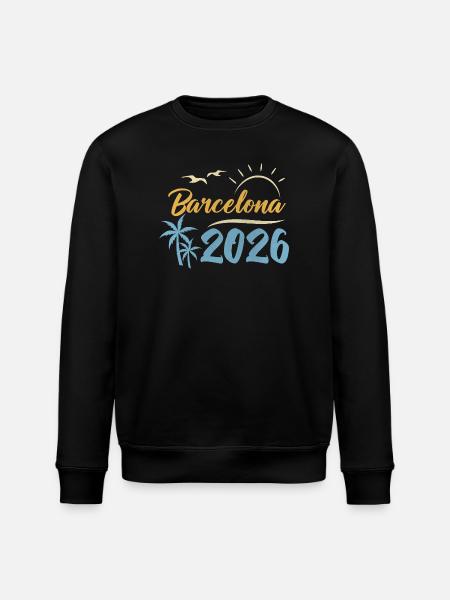 Barcelona 2026 - Stanley/Stella Unisex Bio-Sweatshirt ROLLER - Schwarz