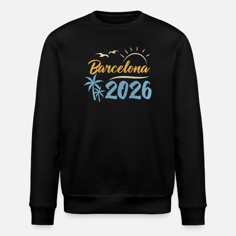 Barcelona 2026 - Stanley/Stella Unisex Bio-Sweatshirt ROLLER - Schwarz