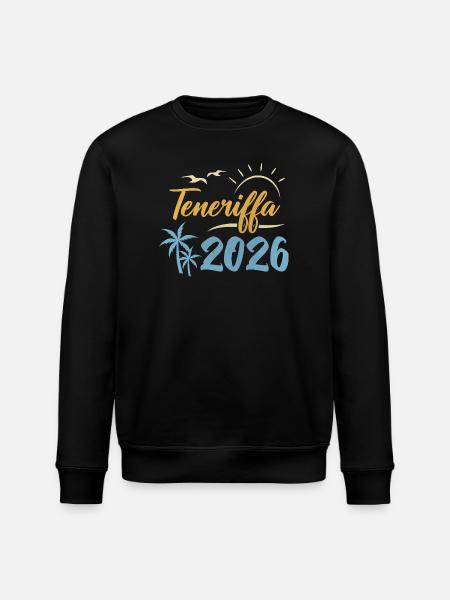 Teneriffa 2026 - Stanley/Stella Unisex Bio-Sweatshirt ROLLER - Schwarz