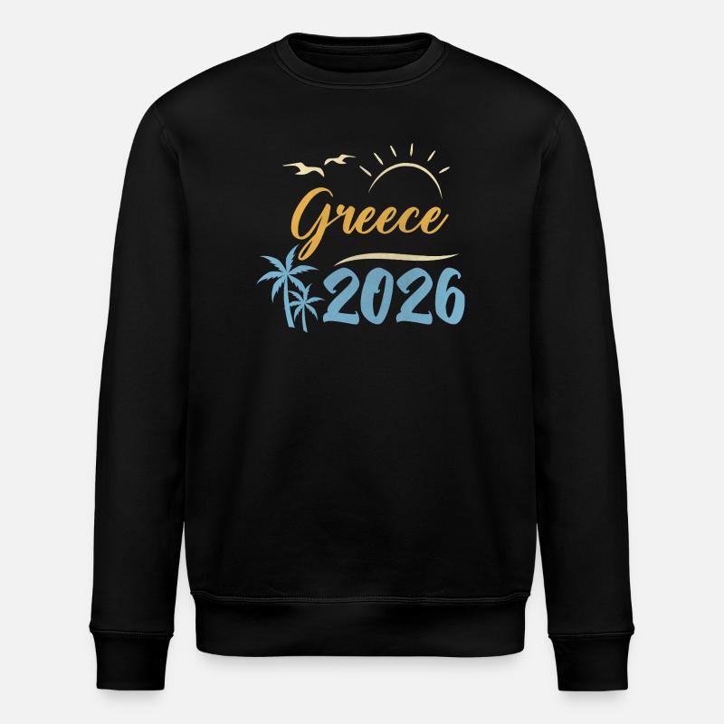 Greece 2026 - Stanley/Stella Unisex Bio-Sweatshirt ROLLER - Schwarz