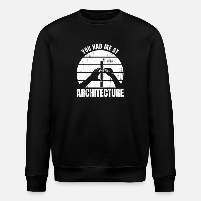 Tu m’as eu en architecture - Sweat bio ROLLER Stanley/Stella Unisexe - noir