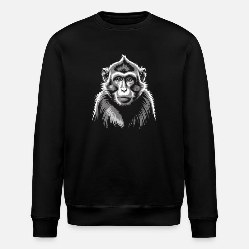 Gray Monkey - Stanley/Stella ROLLER Unisex Organic Sweatshirt - black