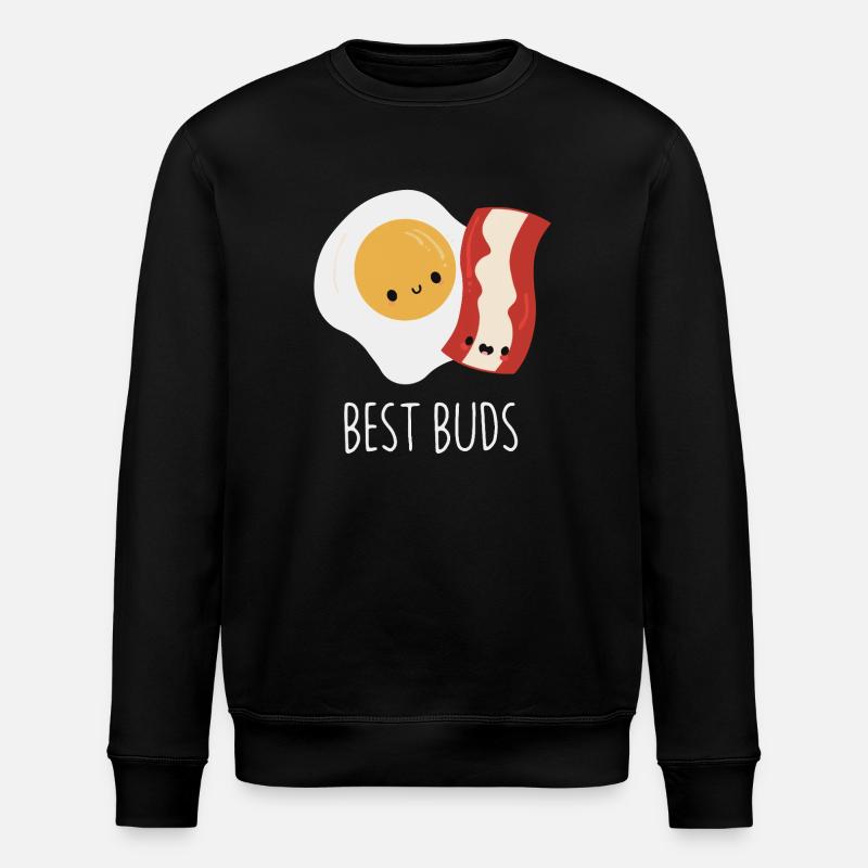 Best Buds : œuf et bacon - Sweat bio ROLLER Stanley/Stella Unisexe - noir