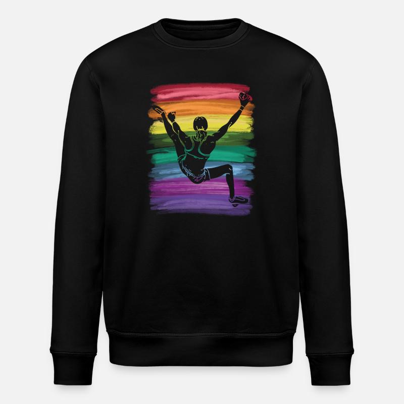 Boulderer Boulder Bouldering - Stanley/Stella ROLLER Unisex Organic Sweatshirt - black