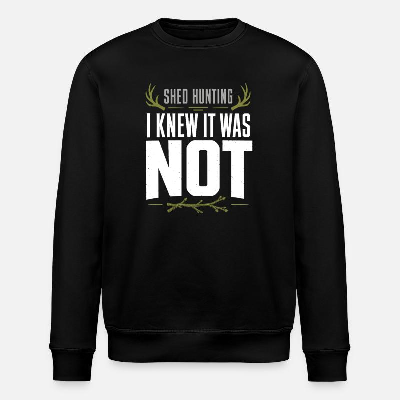 Chasse-écailles-chasseur-bois-cerf-cerf-cerf de Virginie - Sweat bio ROLLER Stanley/Stella Unisexe - noir
