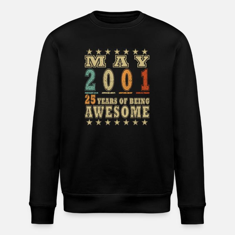Mai 2001 : 25 ans d’Awesome - Sweat bio ROLLER Stanley/Stella Unisexe - noir