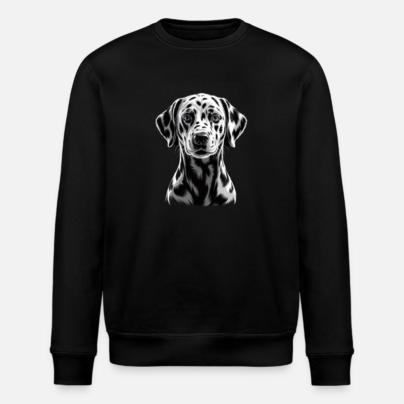 Dalmatian - Stanley/Stella ROLLER Unisex Organic Sweatshirt - black