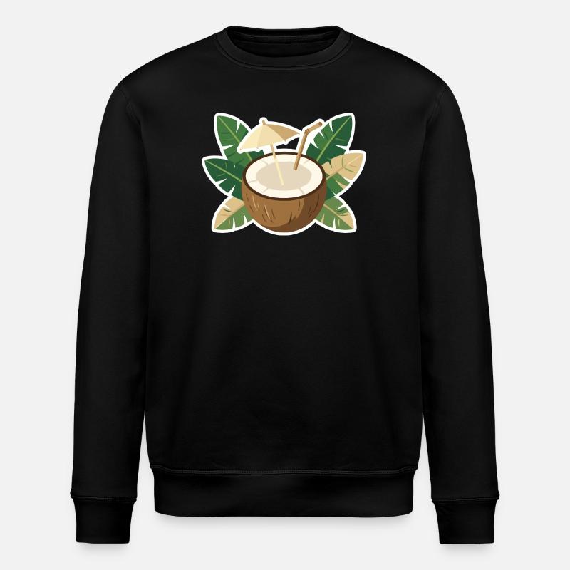 Refroidisseur de l’île Coconut - Sweat bio ROLLER Stanley/Stella Unisexe - noir