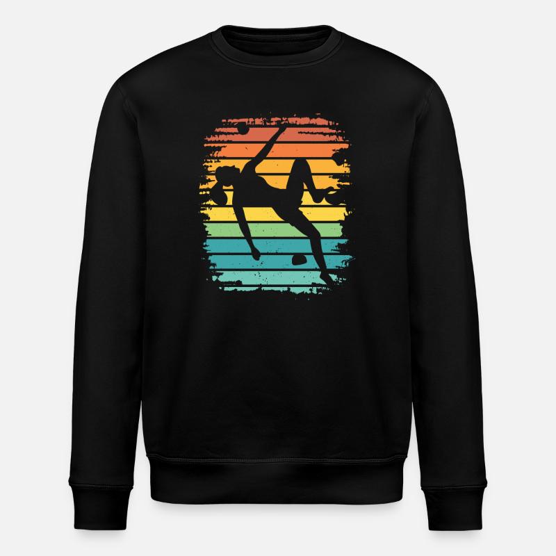 Boulderer Boulder Bouldern - Stanley/Stella Unisex Bio-Sweatshirt ROLLER - Schwarz