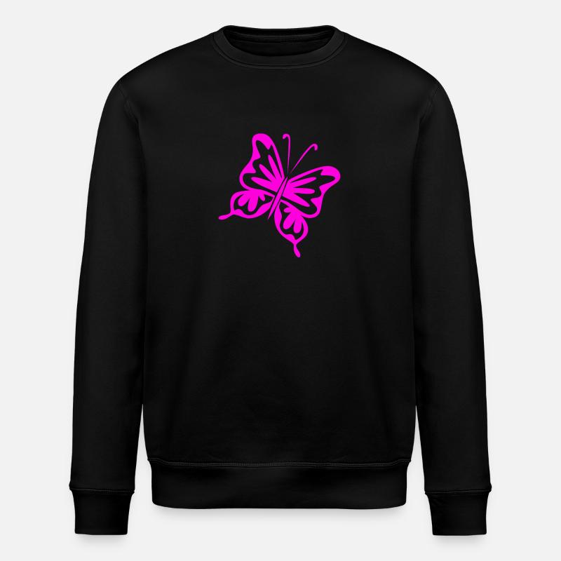 Schmetterling - Stanley/Stella Unisex Bio-Sweatshirt ROLLER - Schwarz