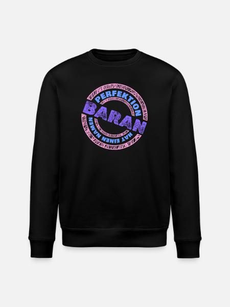 Perfekt Baran - Stanley/Stella Unisex Bio-Sweatshirt ROLLER - Schwarz