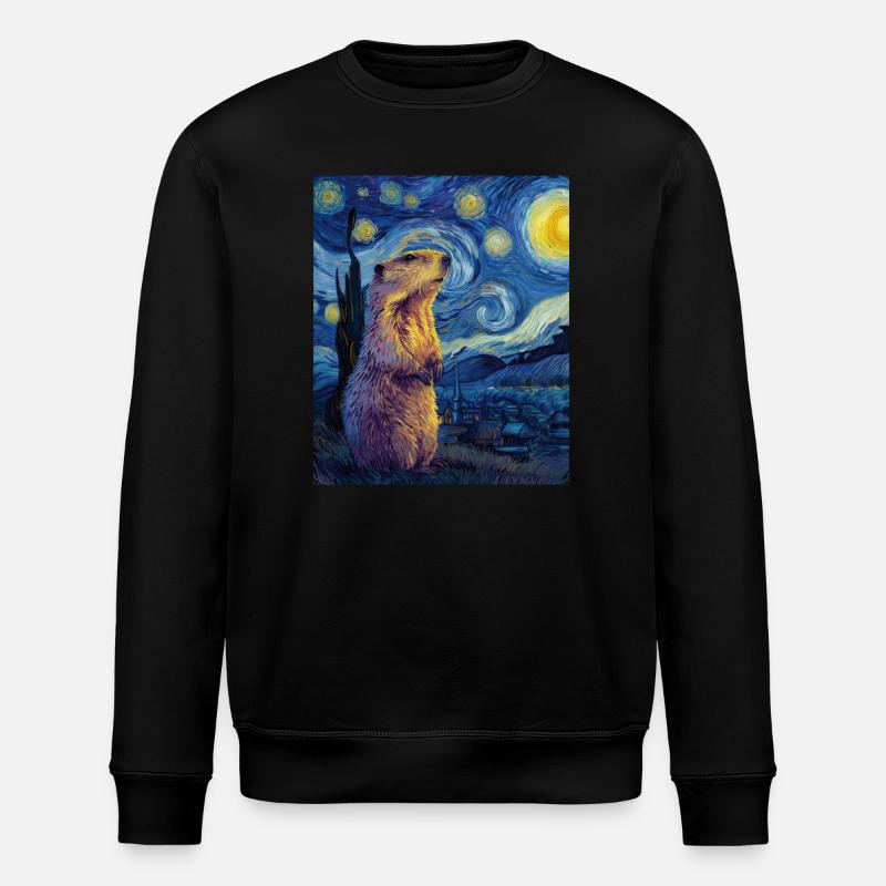 Marmotte - Sweat bio ROLLER Stanley/Stella Unisexe - noir