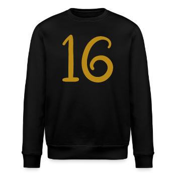 16 - Stanley/Stella Unisex Bio-Sweatshirt ROLLER - Schwarz - Vorne - Nik (191cm)