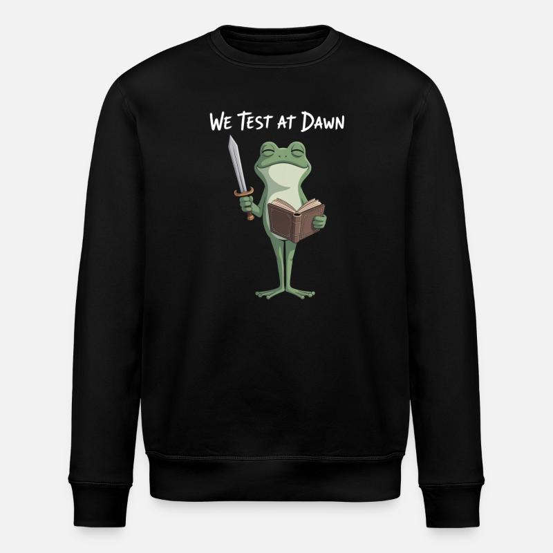 Dawn Test Froschritter - Stanley/Stella Unisex Bio-Sweatshirt ROLLER - Schwarz
