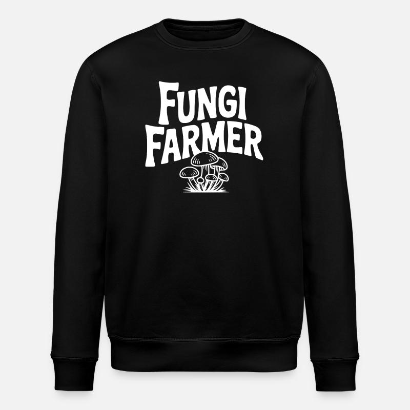 Fungi Farmer - Stanley/Stella ROLLER Unisex Organic Sweatshirt - black