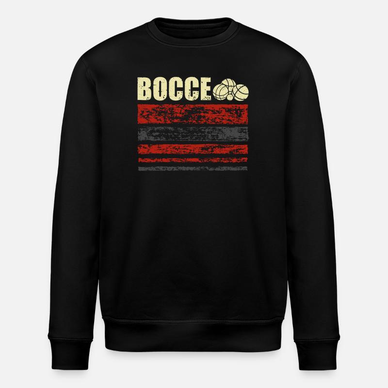 Joueur de pétanque de bocce boule - Sweat bio ROLLER Stanley/Stella Unisexe - noir