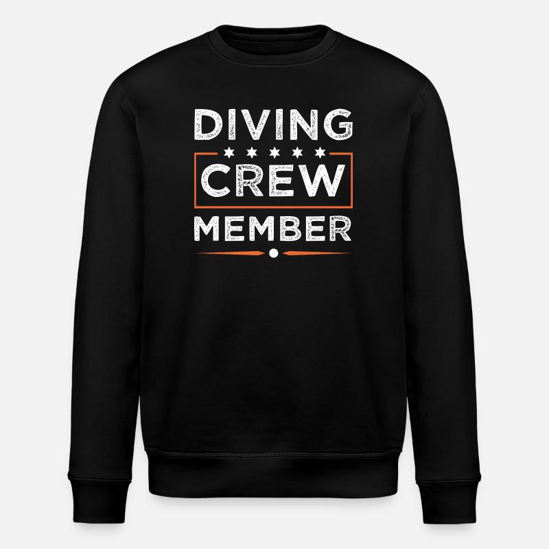 Diving Crew - Stanley/Stella ROLLER Unisex Organic Sweatshirt - black