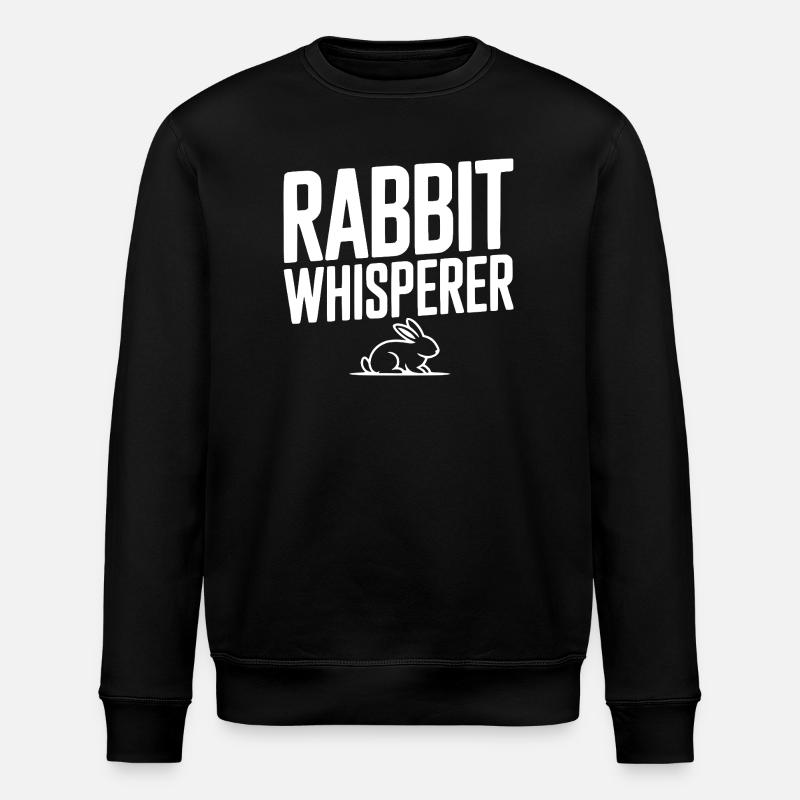 Rabbit Whisperer - Stanley/Stella ROLLER Unisex Organic Sweatshirt - black