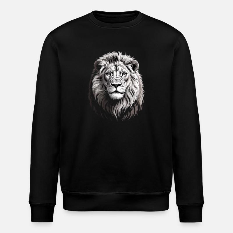 Lion's Head - Stanley/Stella ROLLER Unisex Organic Sweatshirt - black