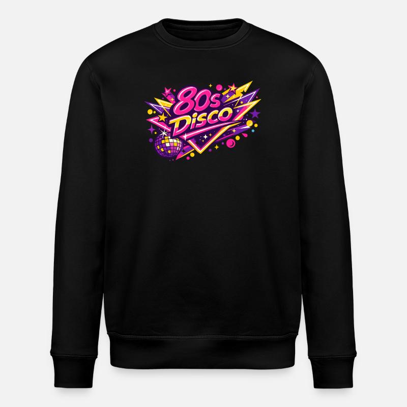 Retro 1980 80s Disco - Stanley/Stella Unisex Bio-Sweatshirt ROLLER - Schwarz