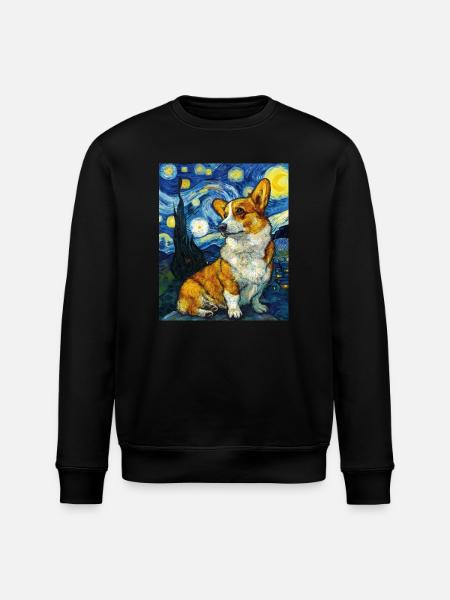Welsh Corgi Pembroke - Stanley/Stella ROLLER Unisex Organic Sweatshirt - black