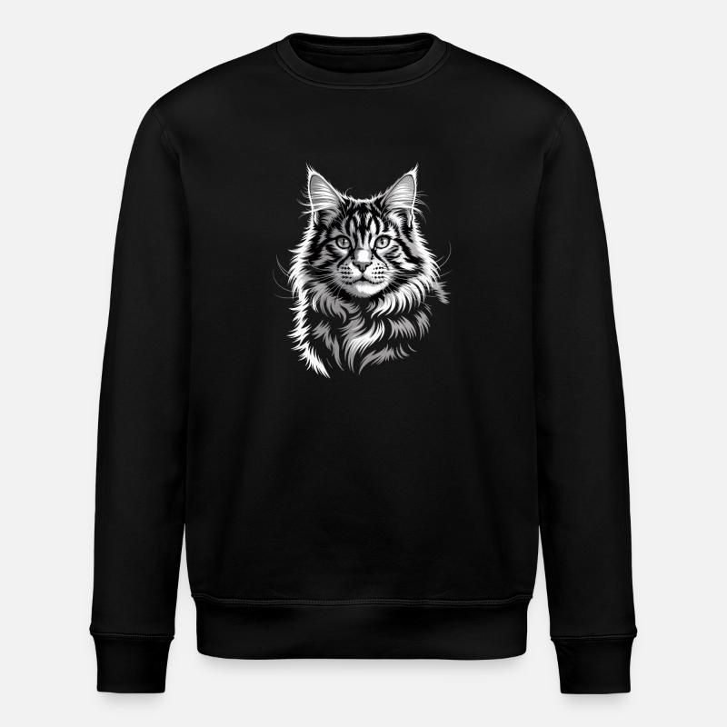 Maine coon - Sweat bio ROLLER Stanley/Stella Unisexe - noir