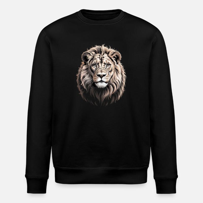 Tête de lion - Sweat bio ROLLER Stanley/Stella Unisexe - noir